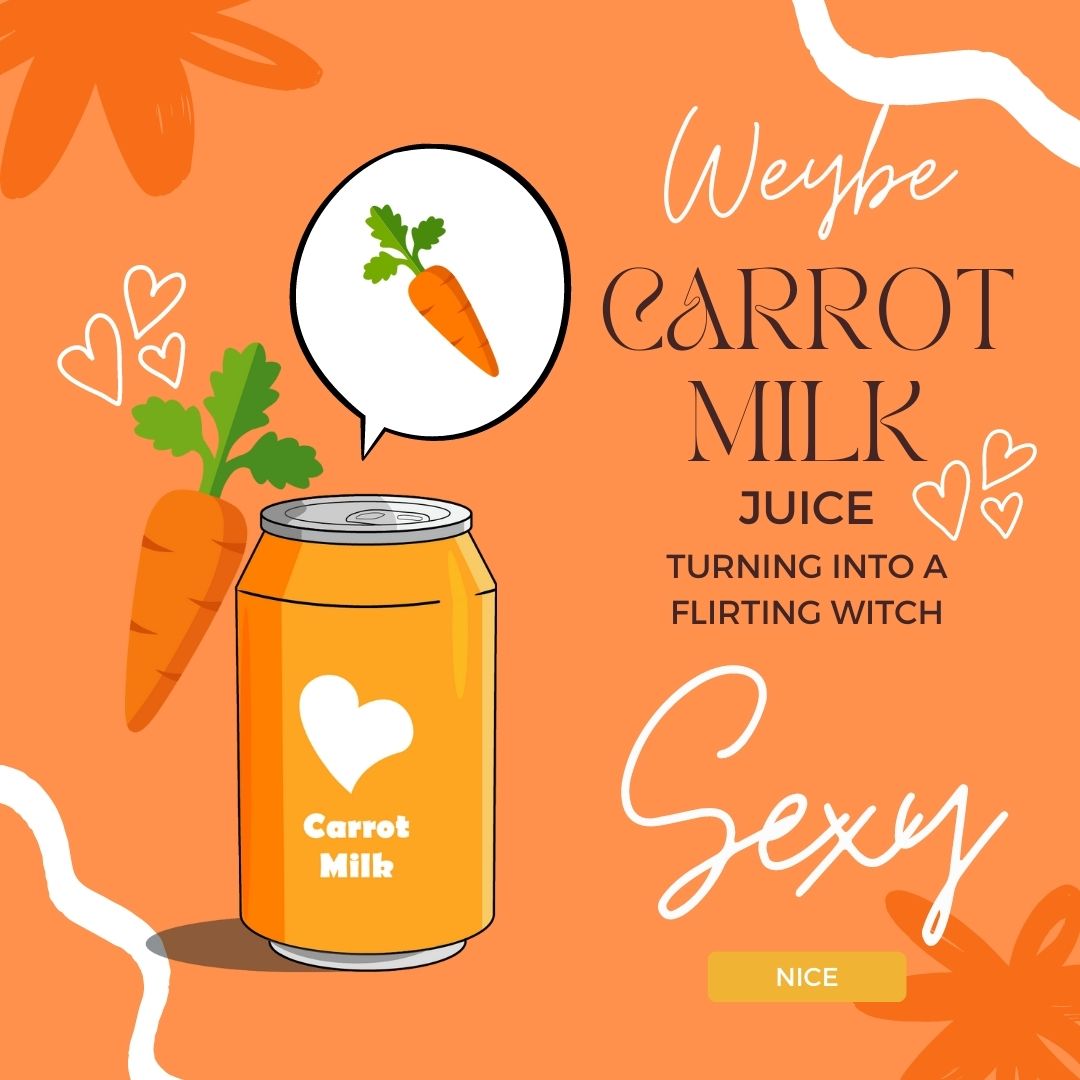 weybe carrot milk juice